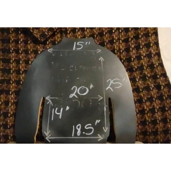 Vintage Sag Harbor Blazer Women Size 12 Black  Brown Plaid Tweed Full Zip - Picture 10 of 10